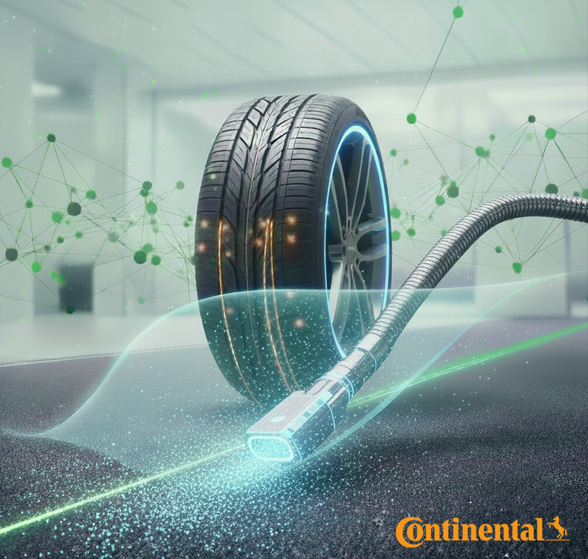 Continental با فناوری خلأ، گامی مهم برای کاهش سایش تایرها برمی‌دارد